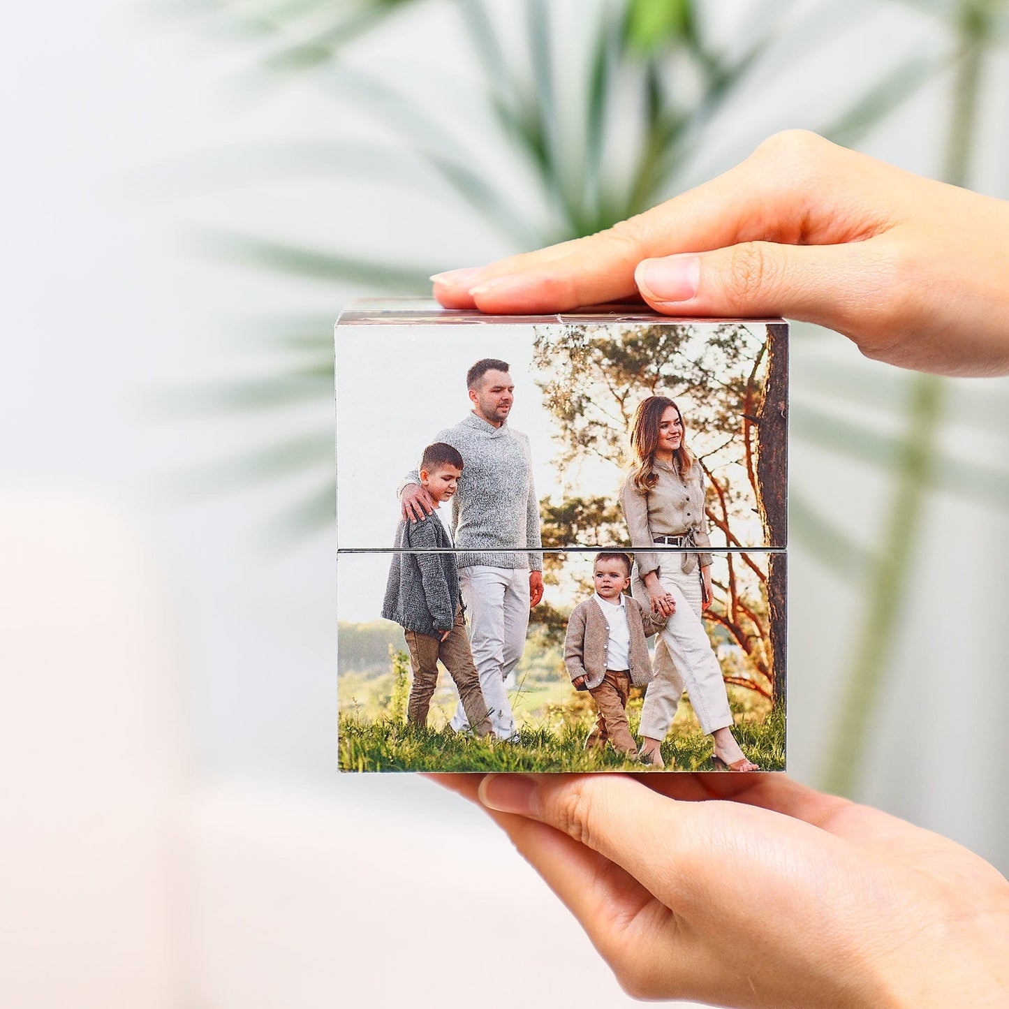 Custom Infinity Photo Cube, Blended family gift, Anniversary surprise gifts, Birthday Gift family photo cube pet memorial, gift for him her